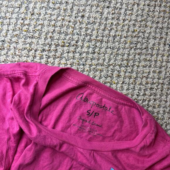 Cute vintage y2k pink Aeropostale tight t shirt - Picture 6 of 6